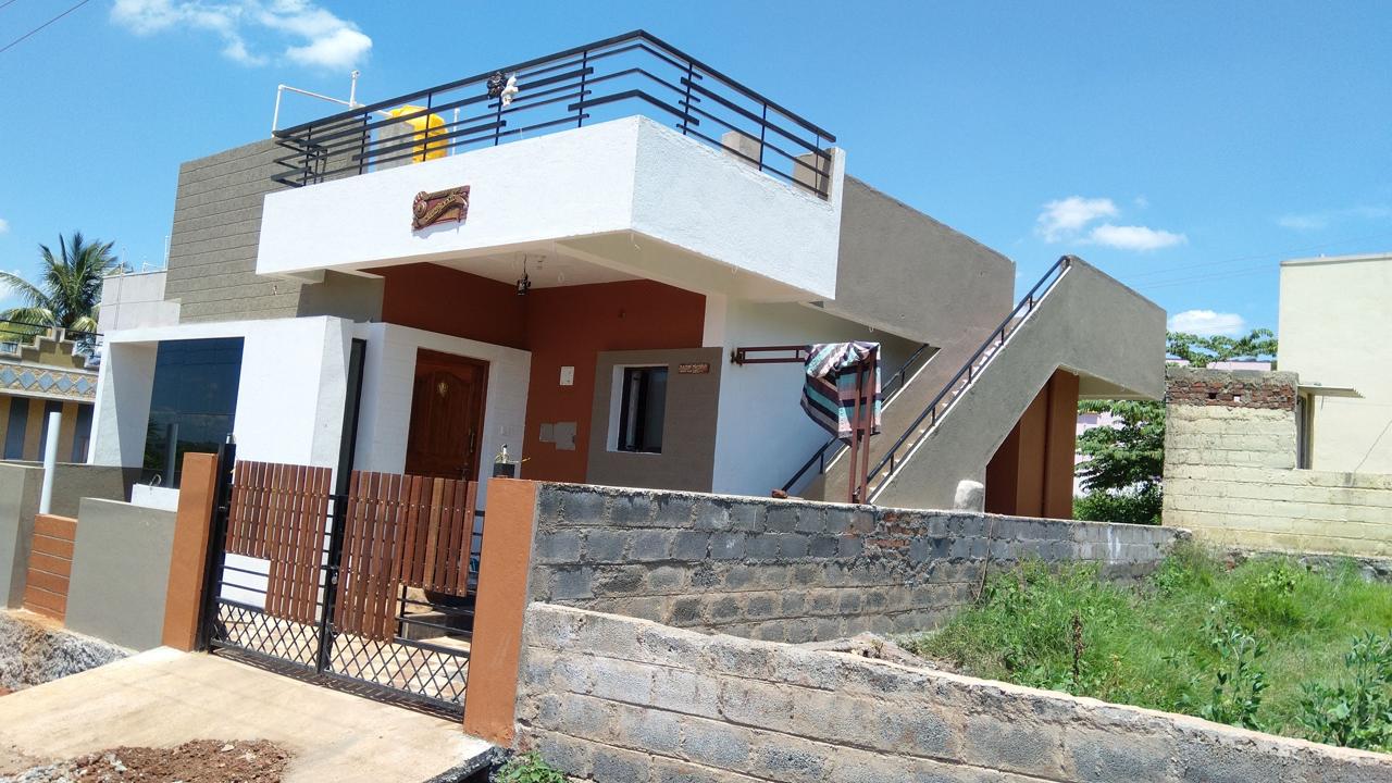 Contemporary duplex house construction by top builders in Hubli Dharwad